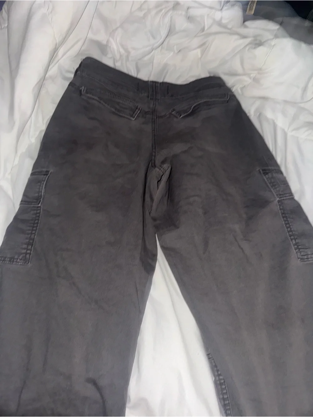Hollister Men's Cargo Pants in Charcoal Gray